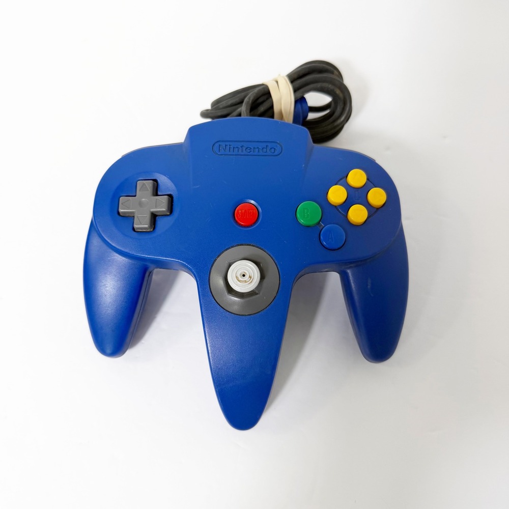 Nintendo N64 Controller Unisex OS Blue Original OEM Wired Gamepad NUS-005